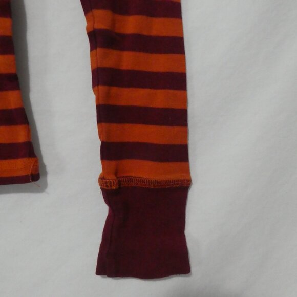 DELIA'S | xs - extra small | Striped Orange and Burgundy Long Sleeve Shirt - Picture 8 of 15